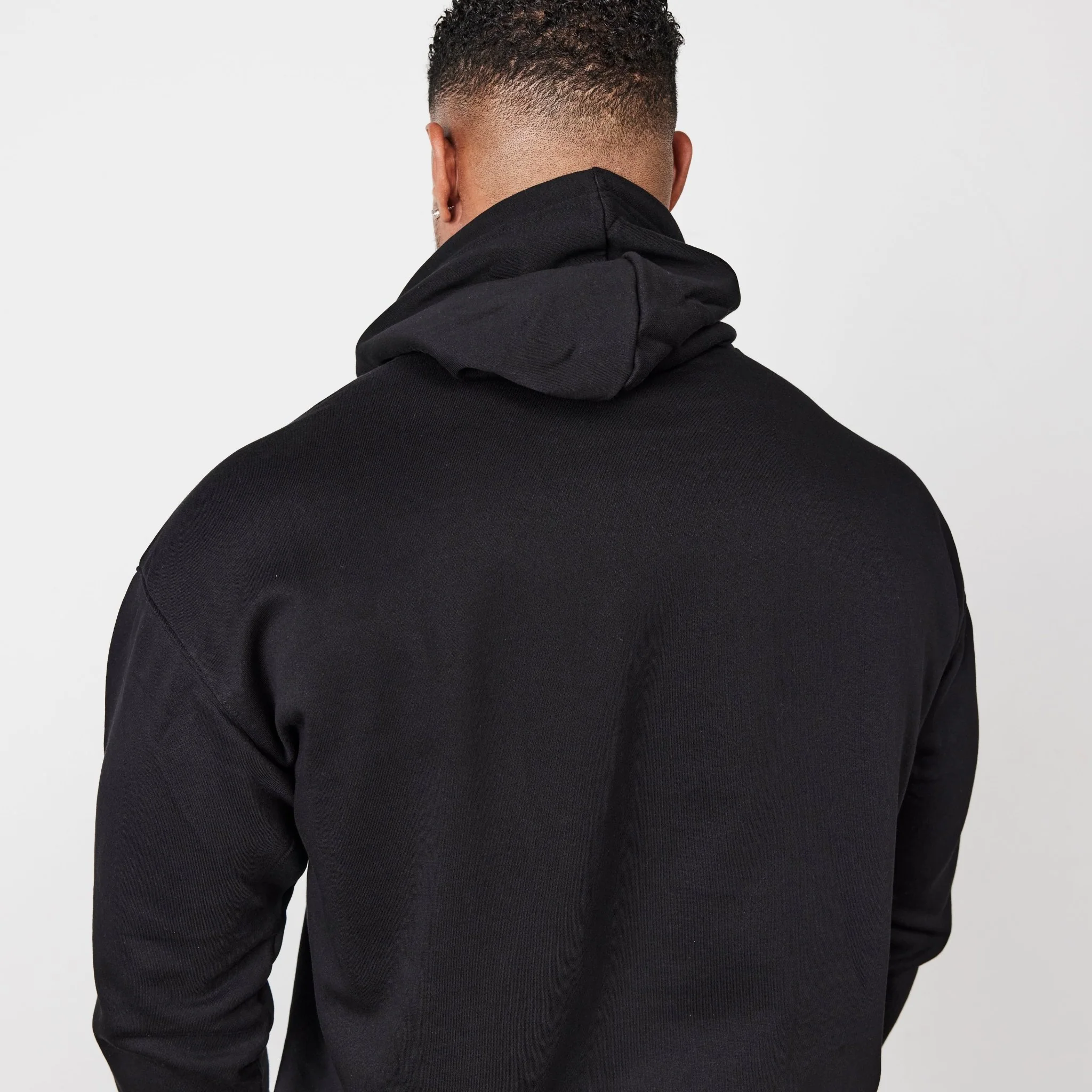 Vanquish Essential Black Oversized Pullover Hoodie - Image 6