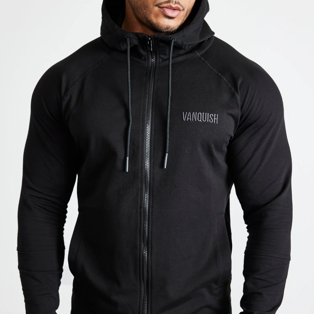 Vanquish Eclipse V2 Black Full Zip Front Hoodie - Image 3