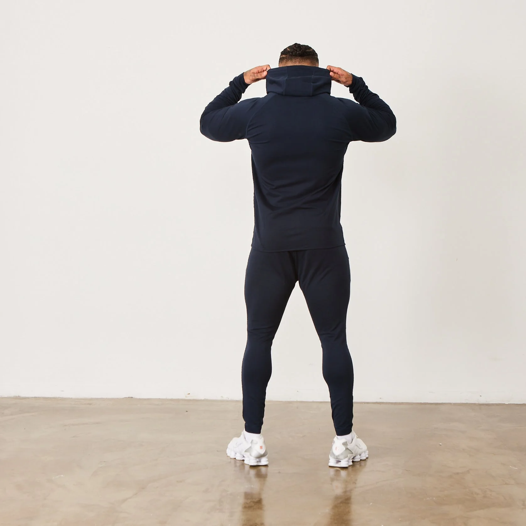 Vanquish Eclipse V2 Navy Blue Full Zip Front Hoodie - Image 4