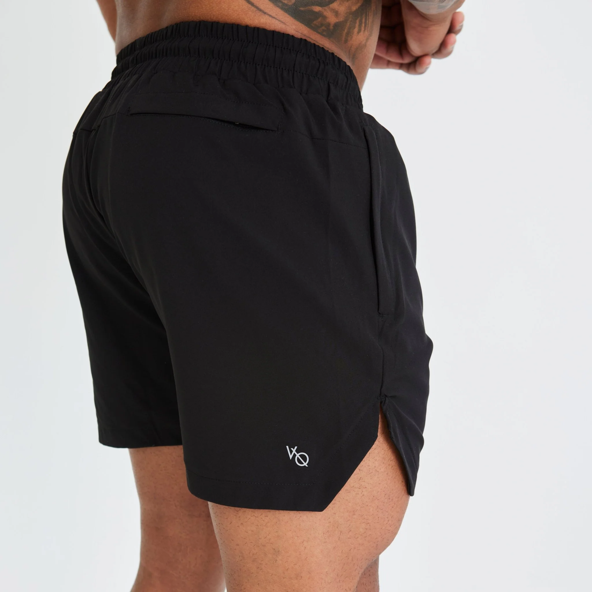 Vanquish Essential Black Performance 4" Shorts - Image 4