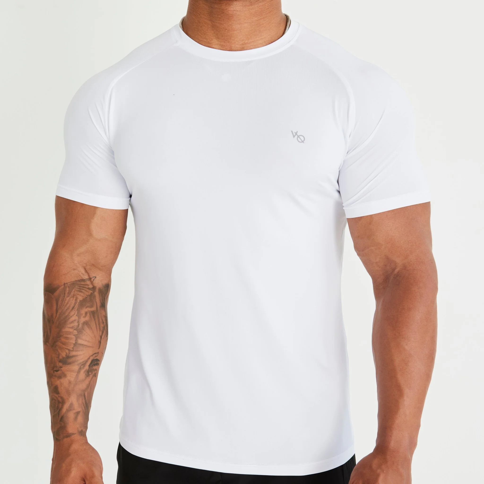 Vanquish Essential White Performance Short Sleeve T Shirt - Image 5